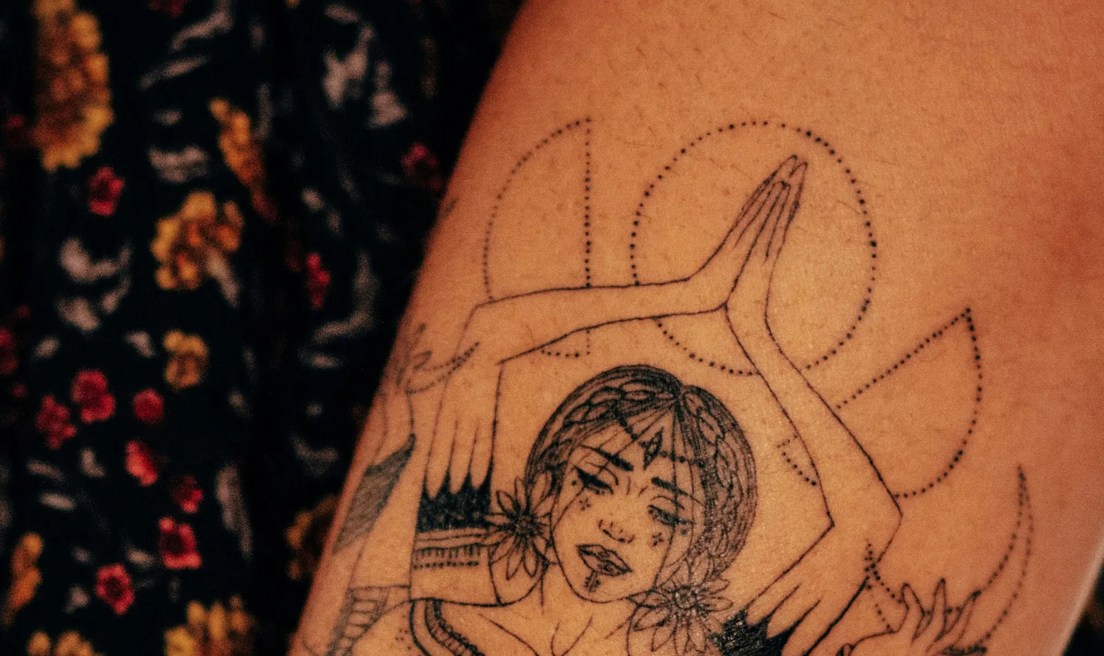 Fin linje på underarmen