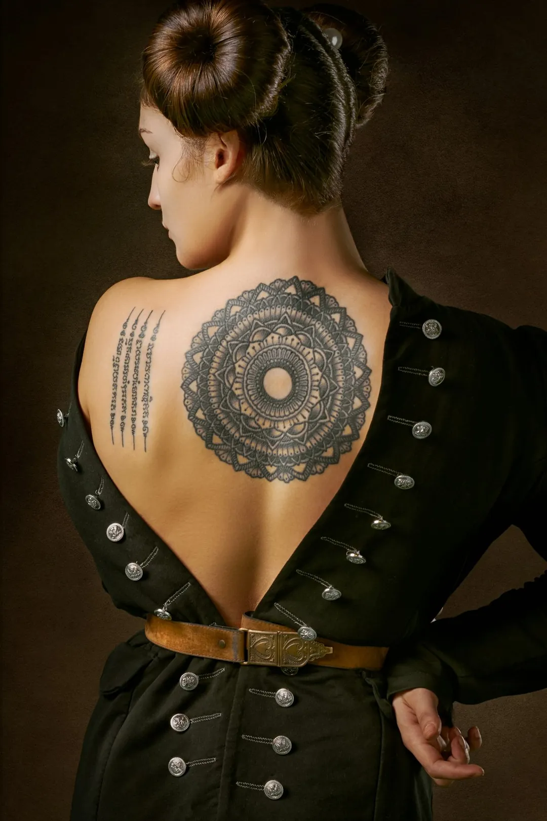 Mandala på ryggen